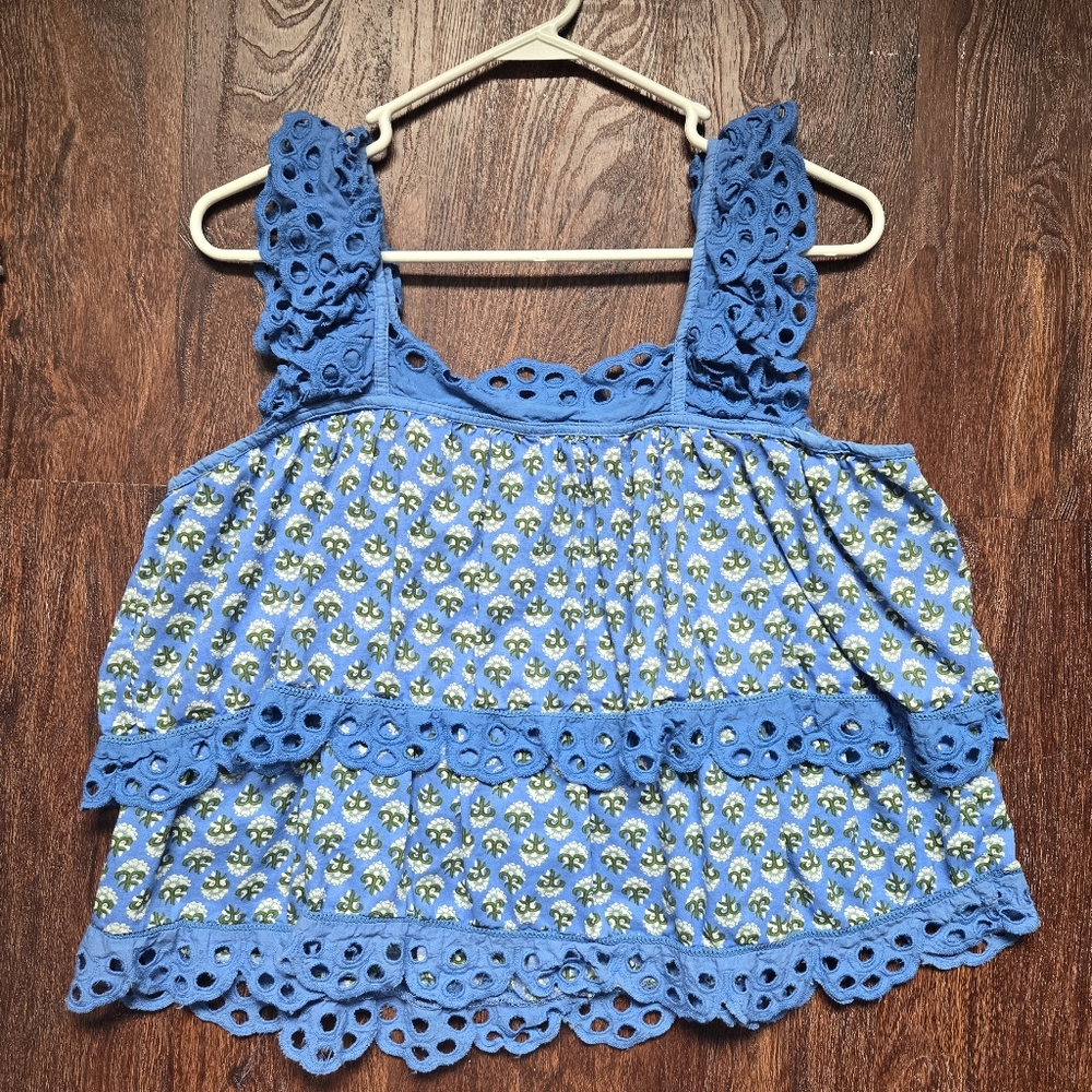 Ama Aya Printed Layered Top
